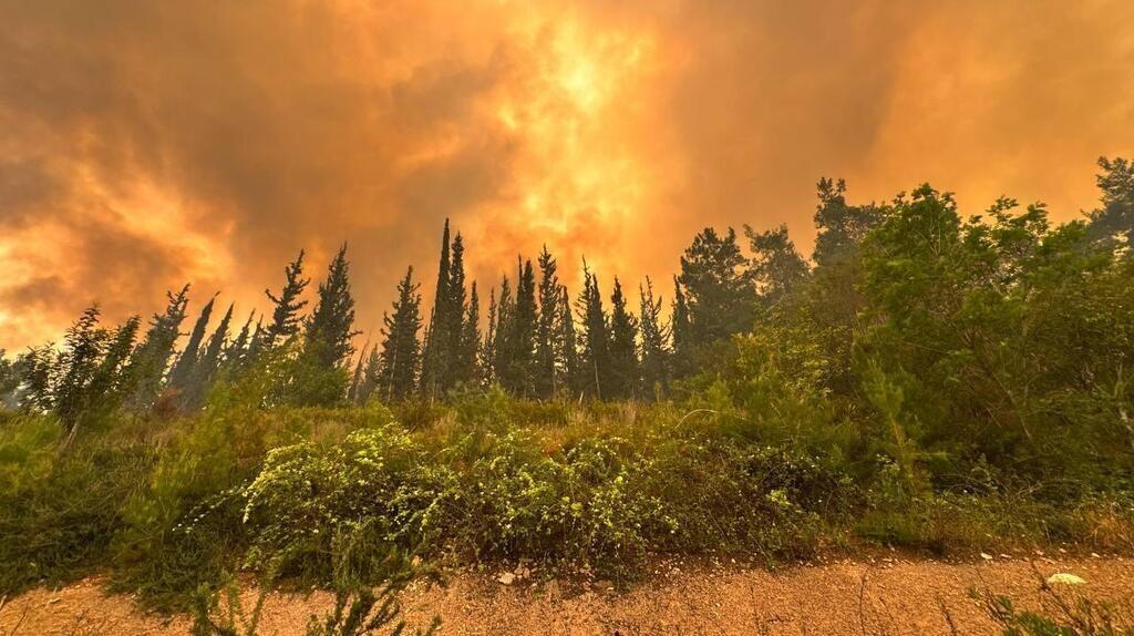 שריפה ליד בית שמש ו אשתאול
