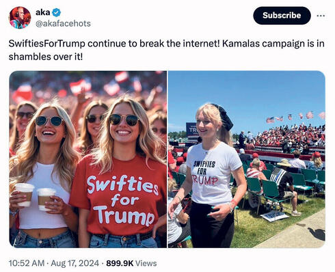 AI generated photo used during the US elections.