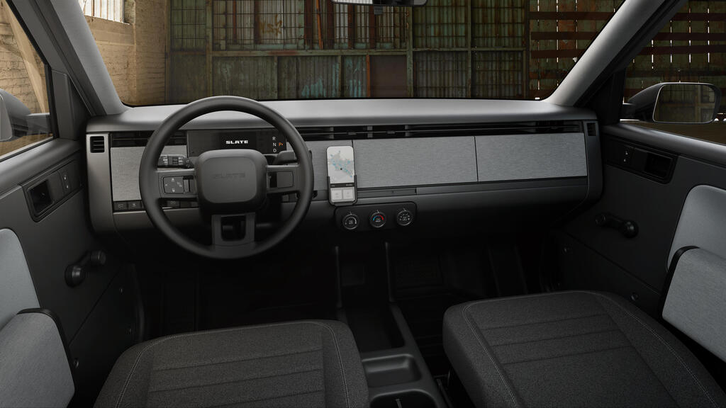 SLATE AUTO טנדר חשמלי של ג'ף בזוס. פנים הרכב