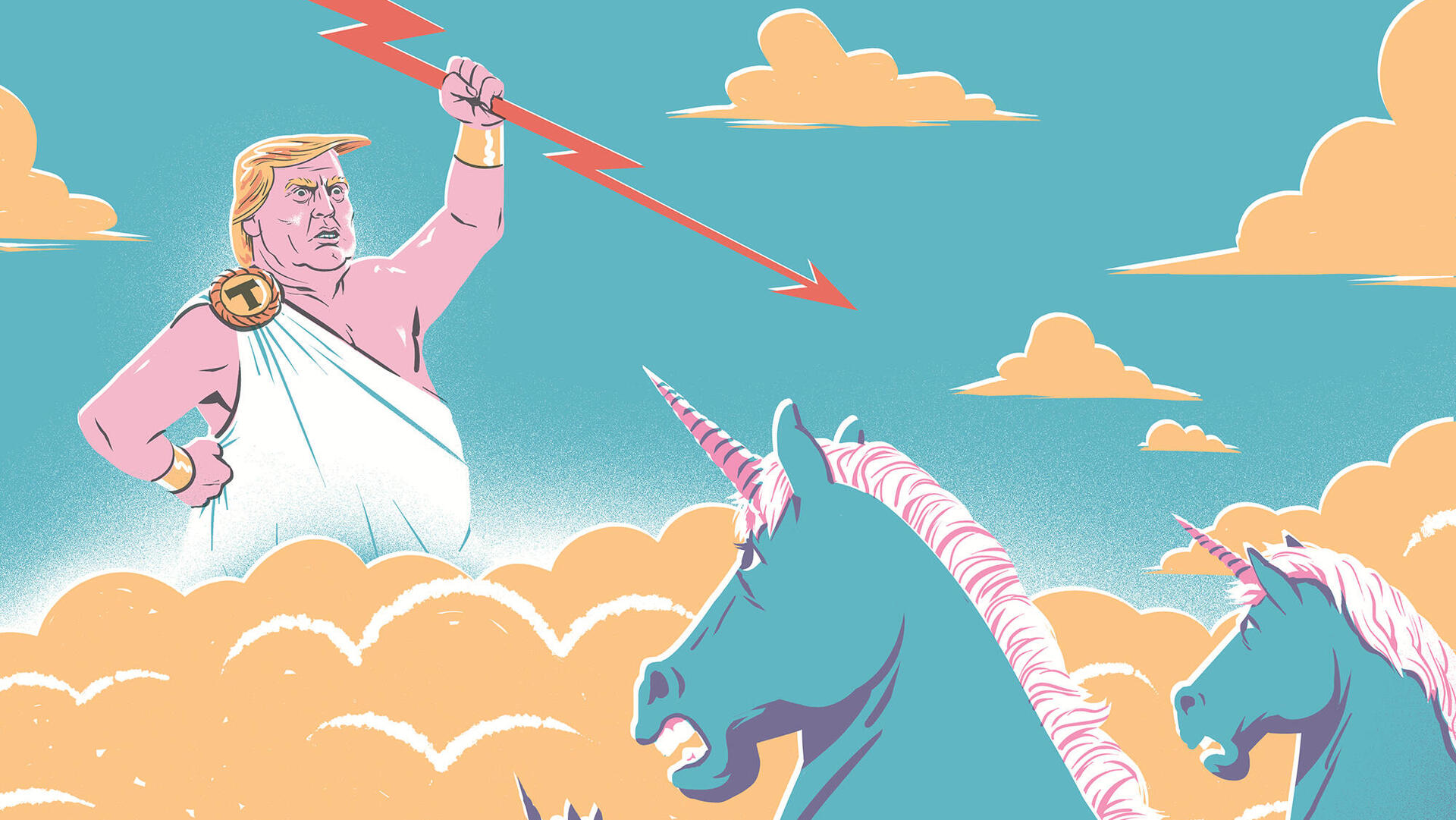 מוסף עצמאות 30.4.25 איור נשיא ארצות הברית החריז על מלחמת סחר גלובלית וטלטל את תעשיית הסטארטאפים