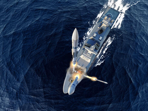 טיל ברק MX של תעשייה אווירית נורה מספינה