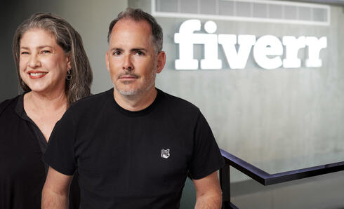 Fiverr's Sharon Steiner and CEO Micha Kaufman Fiverr's Sharon Steiner and CEO Micha Kaufman