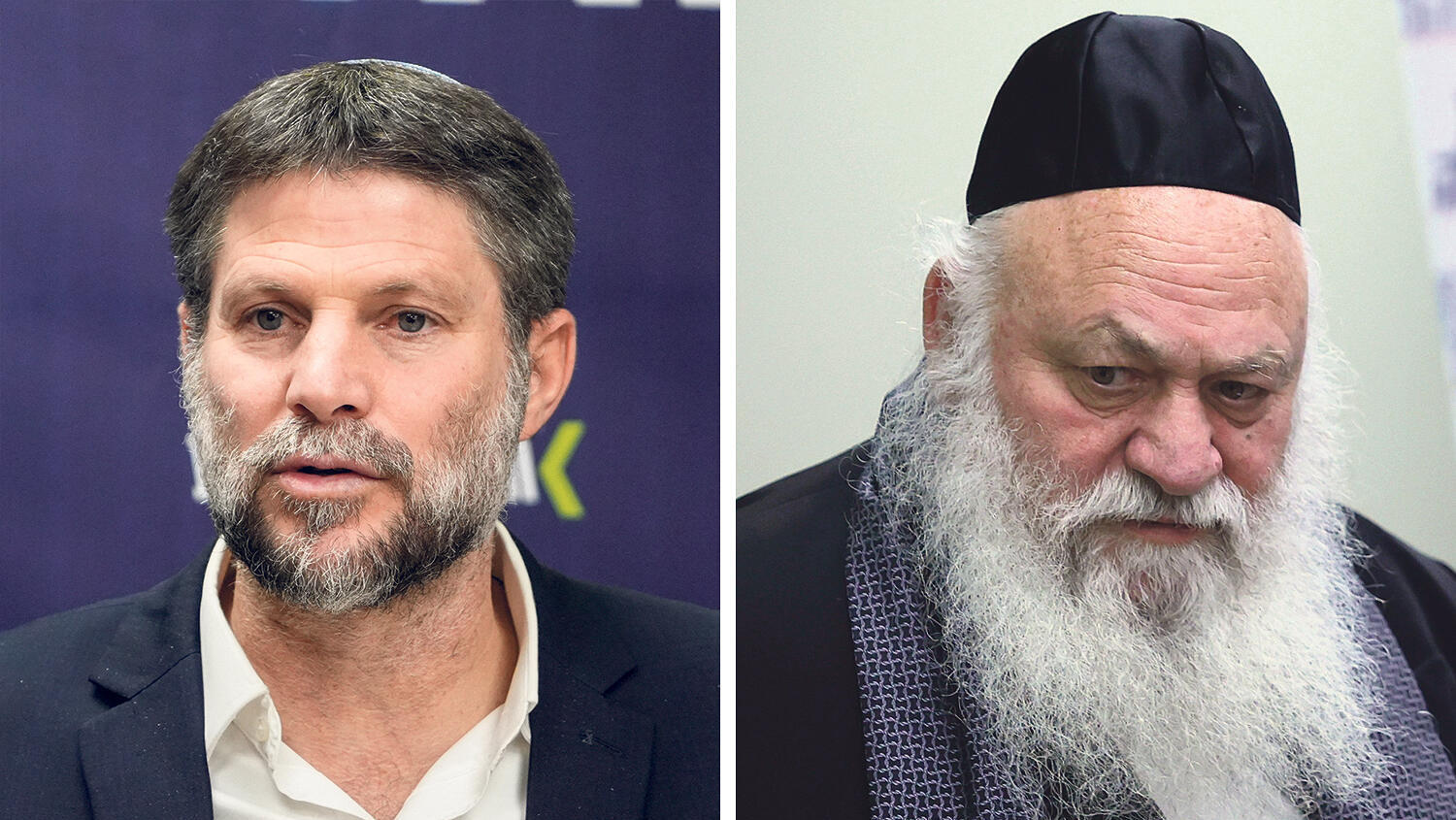 מימין שר הבינוי והשיכון יצחק גולדקנופף ושר האוצר בצלאל סמוטריץ