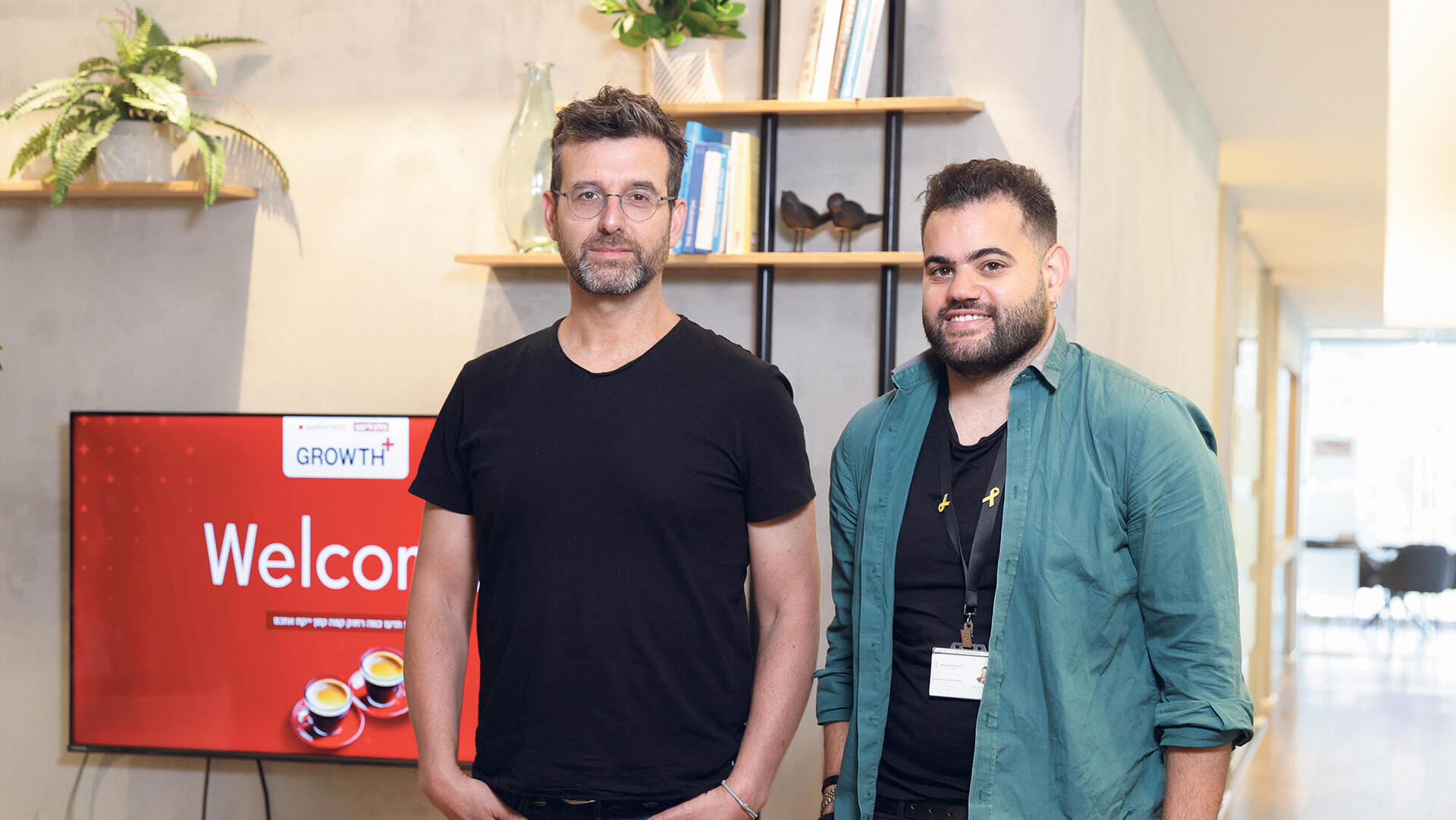 GROWTH+ מימין אליאב סר מנכ"ל ומייסד משותף WalkImpact ו רן שריג יזם ומשקיע