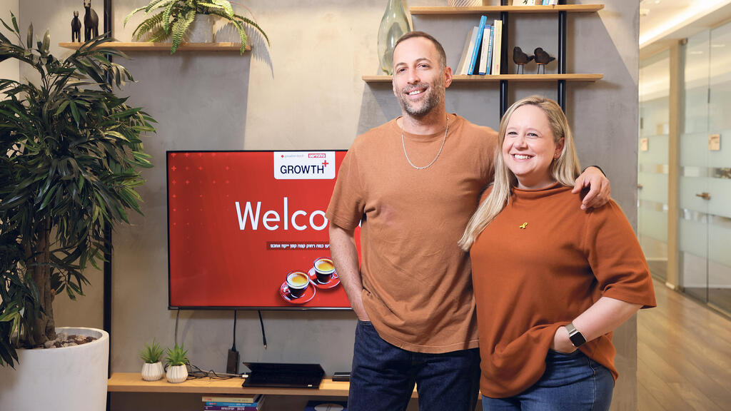 GROWTH+  מימין יעל מרטיק חנן מנכ"לית ומייסדת שותפה כמו על כל שריר אחר Pelles.ai ו פיני יקואל מייסד ומנכ"ל Optimov