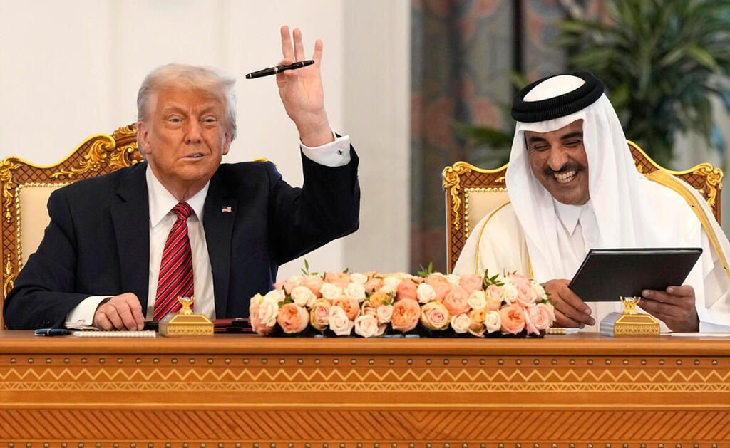פוטו טראמפ במזרח התיכון אמיר קטאר שייח תאמים בן חמאד אל תאני