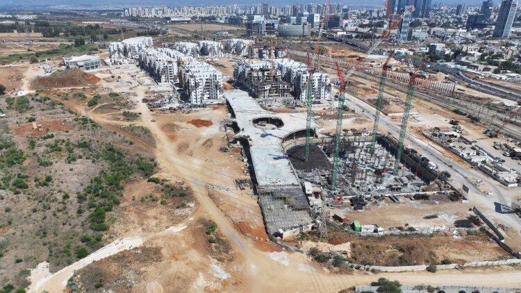 עבודות ההקמה של שכונת איילת השחר בצפון בני ברק 