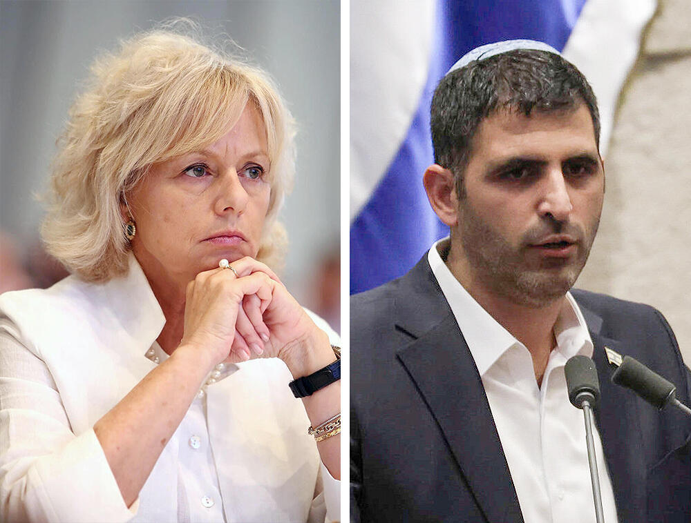 מימין שר התקשורת שלמה קרעי היועמשית גלי בהרב מיארה