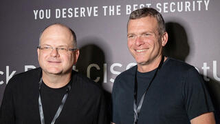 מימין מנכ"ל צק פוינט נדב צפריר ומייסד ויו"ר צ'ק פוינט גיל שויד