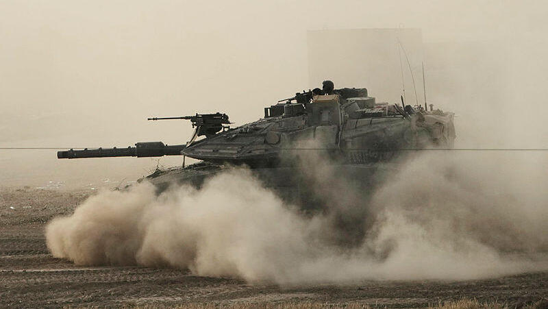 טנק של צה"ל סמוך לרצועת עזה