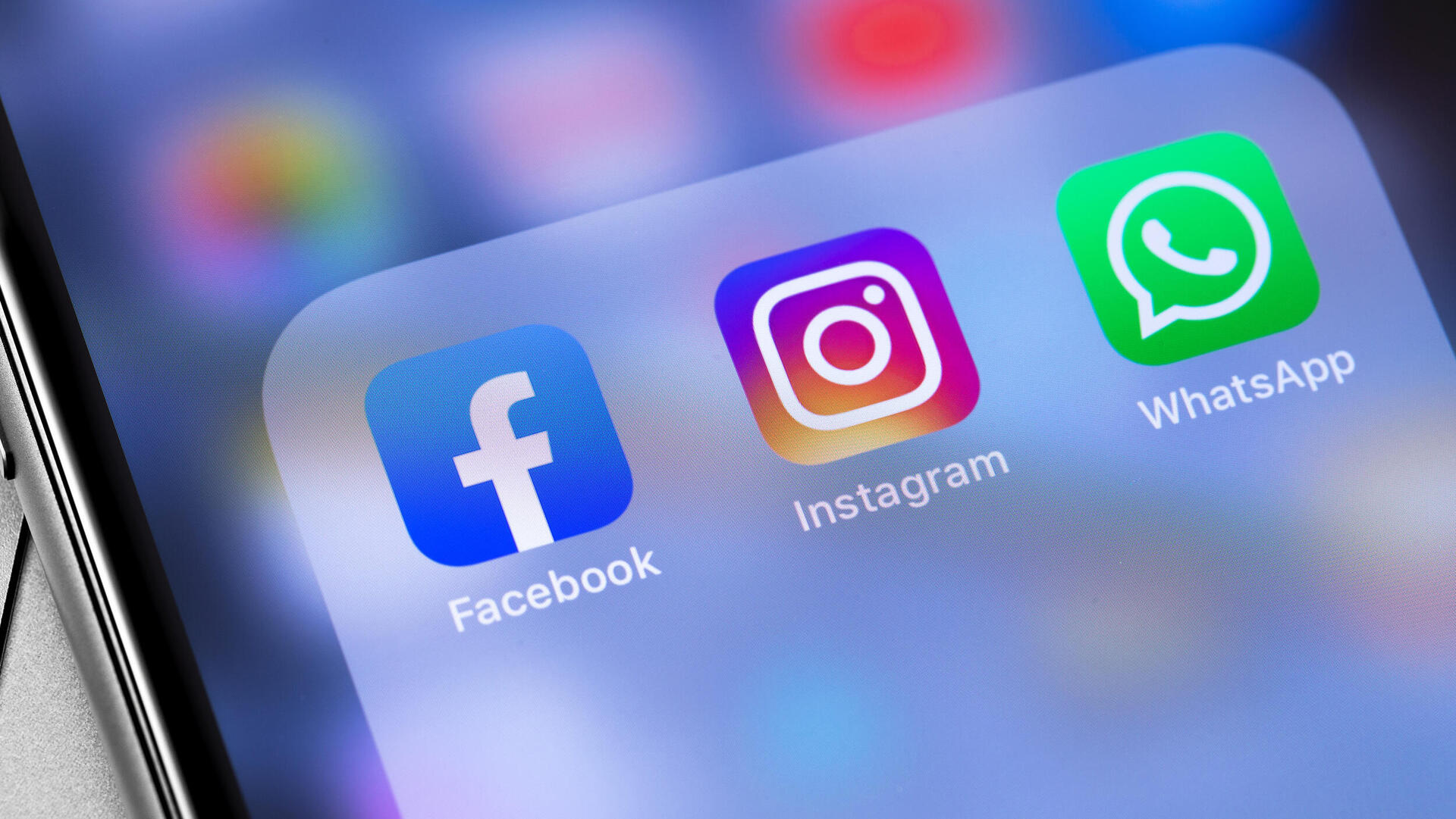 אפליקציות ווטסאפ אינסטגרם פייסבוק מטא