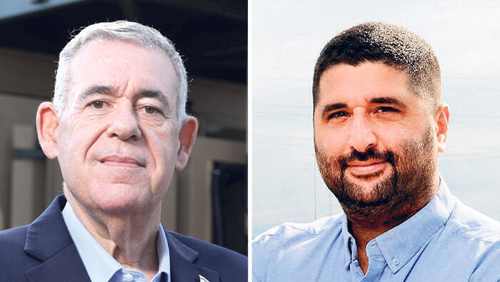 מנהל רשות החברות רועי כחלון ו מנכ"ל התעשייה האווירית בועז לוי