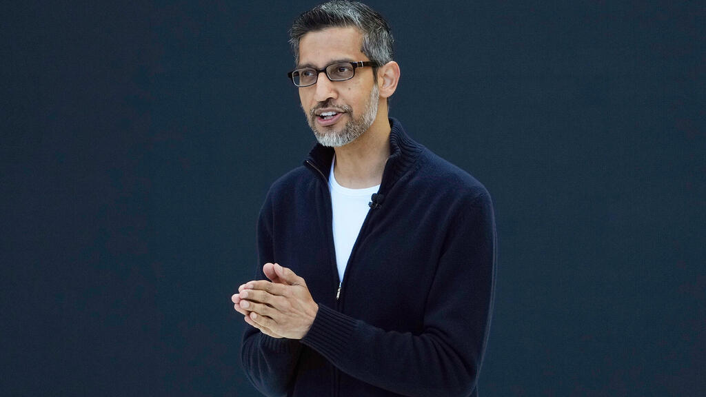 מנכ"ל גוגל סונדר פיצ'אי בוועידת המפתחים של גוגל Google I/O