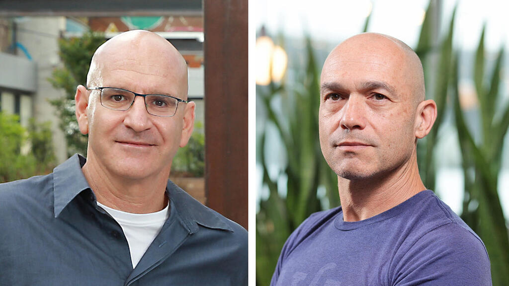 Line 5 founders. (Photos: Orel Cohen) מימין גיגי לוי וייס ו יפתח שולמן