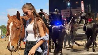 יעל ראובן ותיעוד התקיפה של הפרש המשטרתי