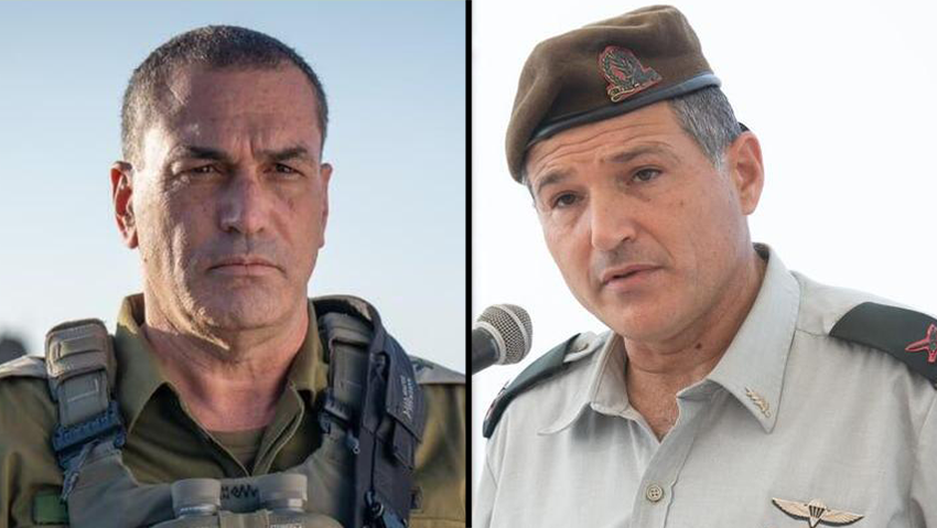 מימין: האלוף דוד זיני והרמטכ"ל אייל זמיר