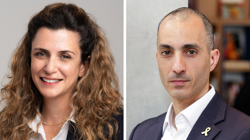 מימין עמית גל הממונה על שוק ההון ו מיכל גור כגן משנה למנכ"ל מגדל