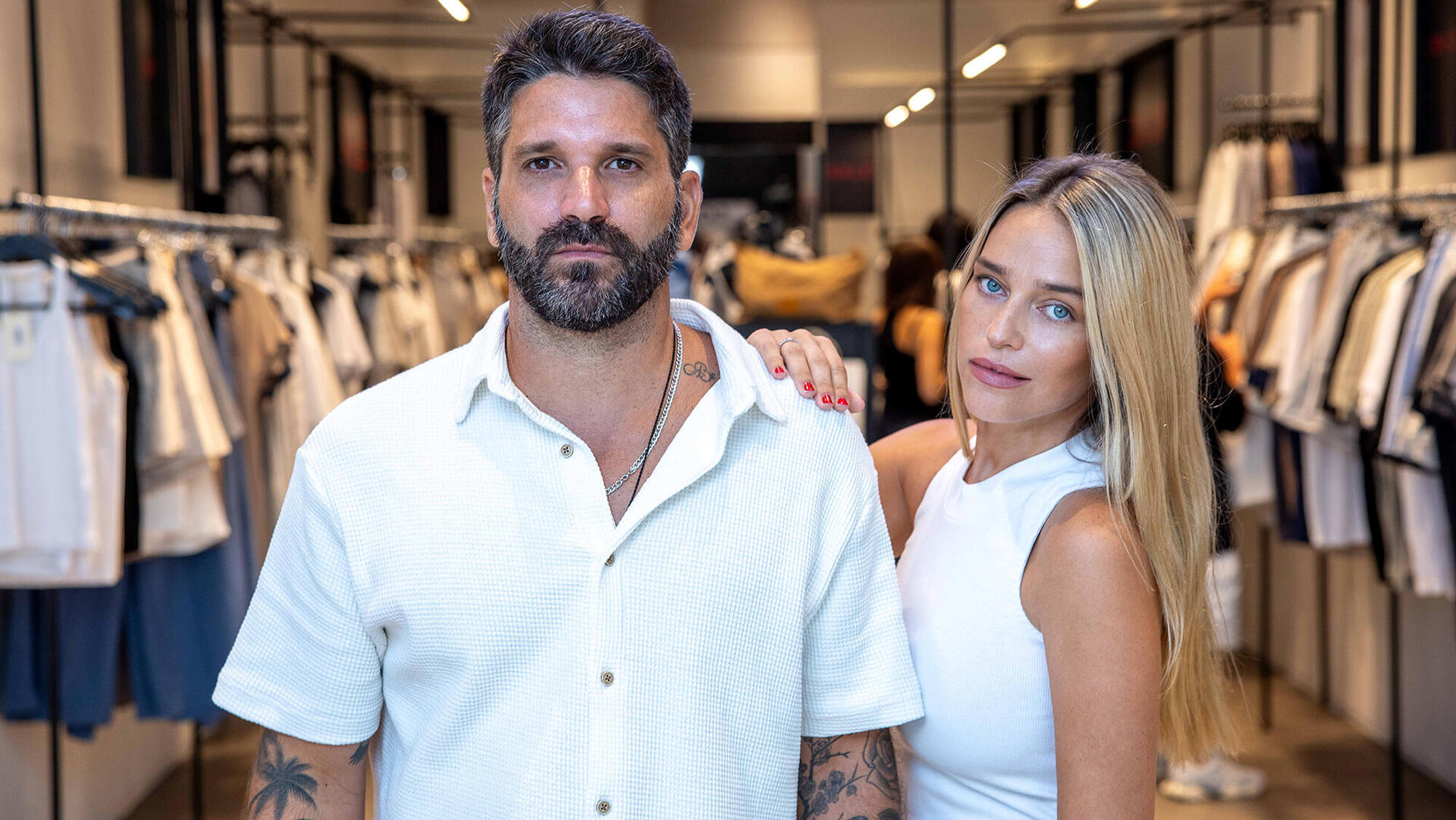 מימין יעל צרטוק ארביב ו איתי ארביב בעלי רשת האופנה איתי ברנדס