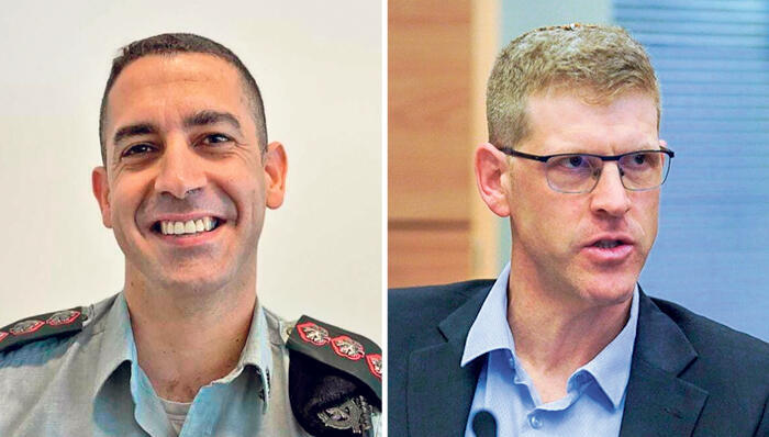 יהלי רוטנברג החשב הכללי  באוצר ו תא"ל  גיל פנחס היועץ  הכספי לרמטכ"ל