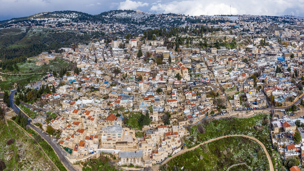 העיר צפת צילום אווירי