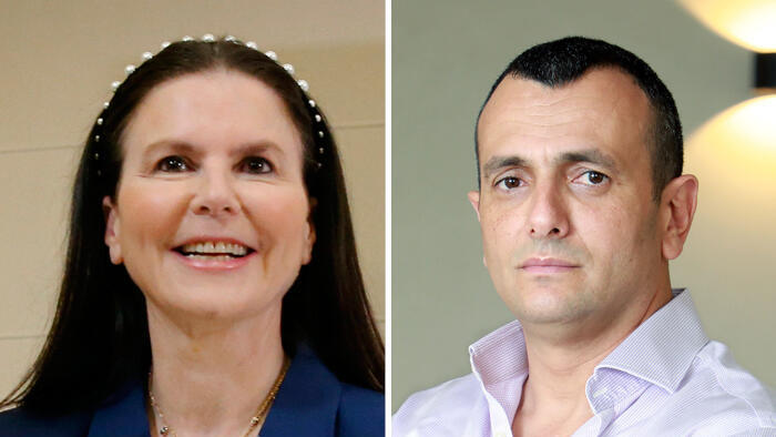 מנכ"ל שטראוס שי באב"ד והיו"ר ומבעלי השליטה בחברה עופרה שטראוס (צילומים: דנה קופל שאול גולן) מימין שי באבד ו עפרה שטראוס