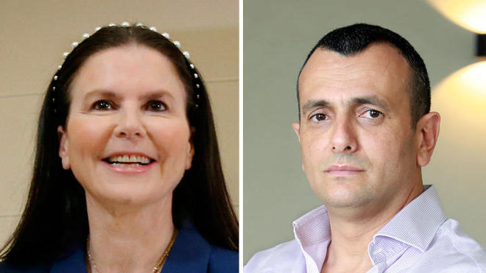 מימין שי באבד ו עפרה שטראוס 