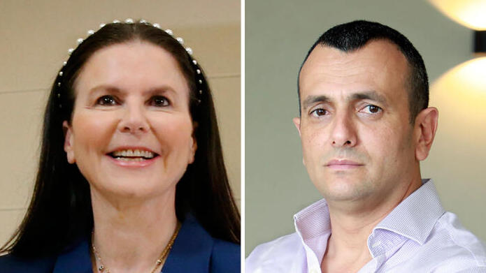 מימין שי באבד ו עפרה שטראוס 