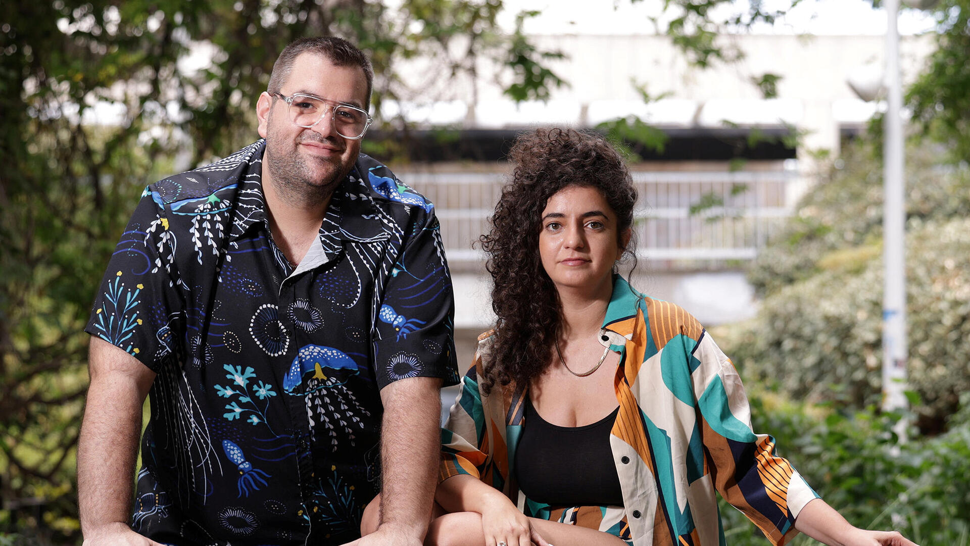 השחקנים אורן דיקמן ו בן יוסיפוביץ' פנאי