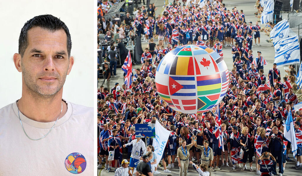 רואי הסינג מנכ"ל המכביה לצד טקס פתיחת המכביה