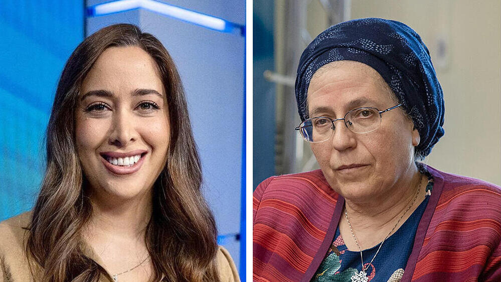 מימין השרה אורית סטרוק והשרה מאי גולן
