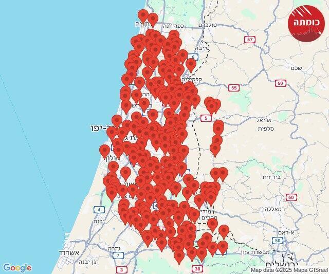 אזעקה טיל מתימן 3.6.25