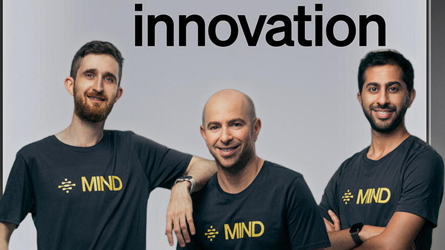 מייסדי חברת הסייבר MIND איתי שוורץ מייסד משותף ו-CTO ערן ברק מייסד משותף ו-CEO הוד בן נון מייסד משותף וסמנכ"ל הפיתוח
