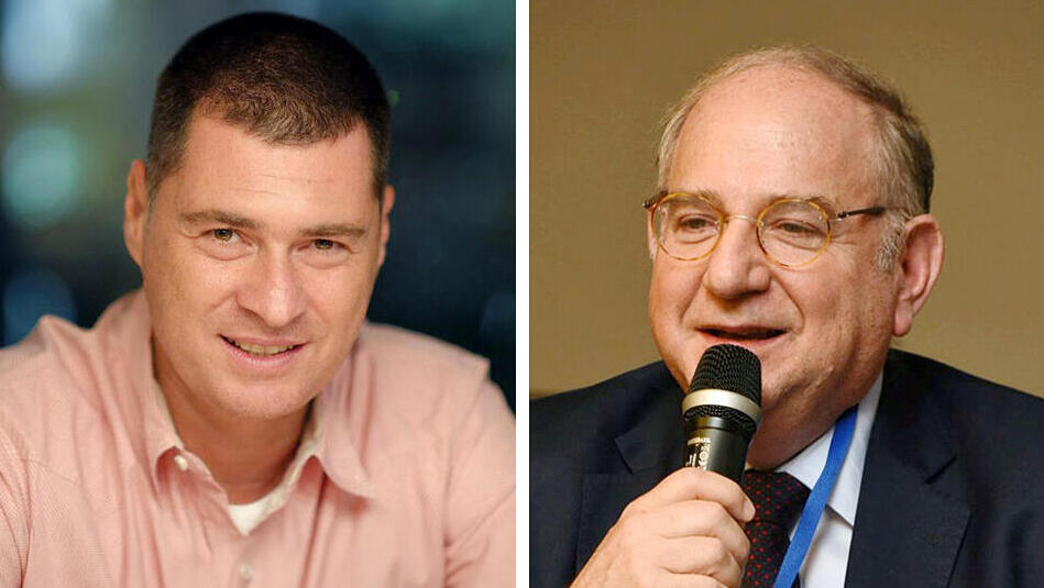 מימין גואל ויינר בעל השליטה בחברת דה זראסאי זוהר לוי יו"ר סאמיט