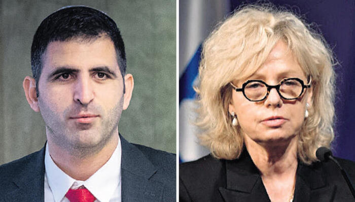 מימין היועמ"שית גלי בהרב מיארה והשר שלמה קרעי