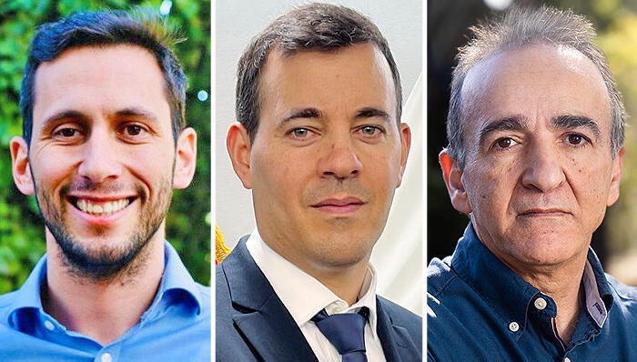 מימין מהרן פרוזנפר נח הקר ו אורי שיינין