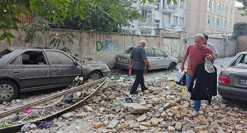 הרס הריסות ב טהרן 8 איראן תקיפה באיראן 13.6.25 