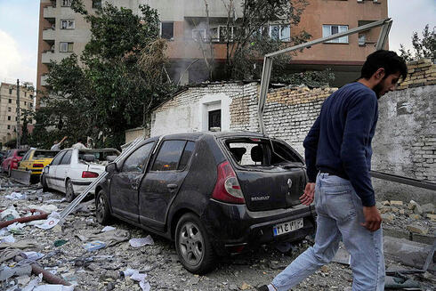 Destruction in Iran. Destruction in Iran.