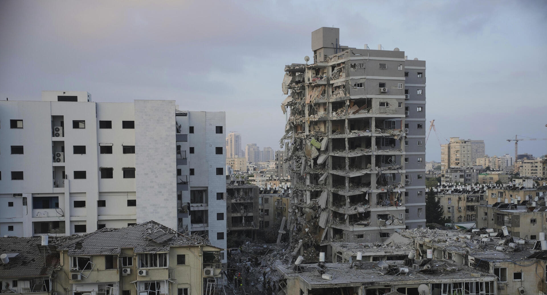 בניינים שנפגעו ב מטח מ איראן 15.6.25