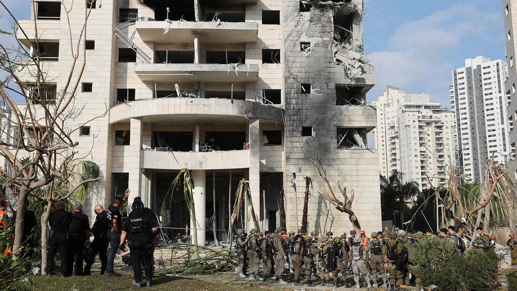 זירת נפילה ב מרכז הארץ נפילת טיל מלחמה עם איראן 16.6.25