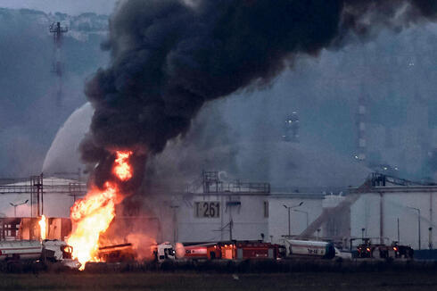A fire broke out at Bazan facilities on Monday. 