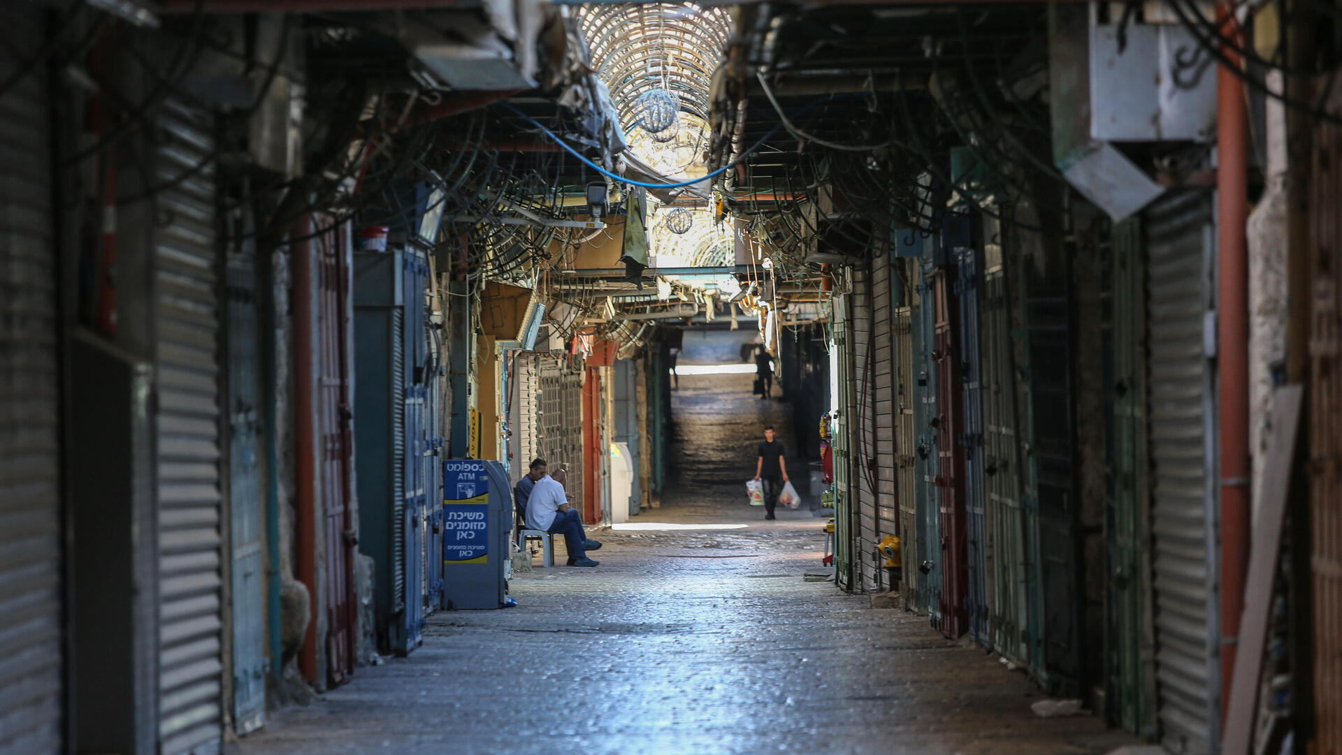 חנויות סגורות שוק מחנה יהודה ריק מלחמה עם איראן 15.6.25