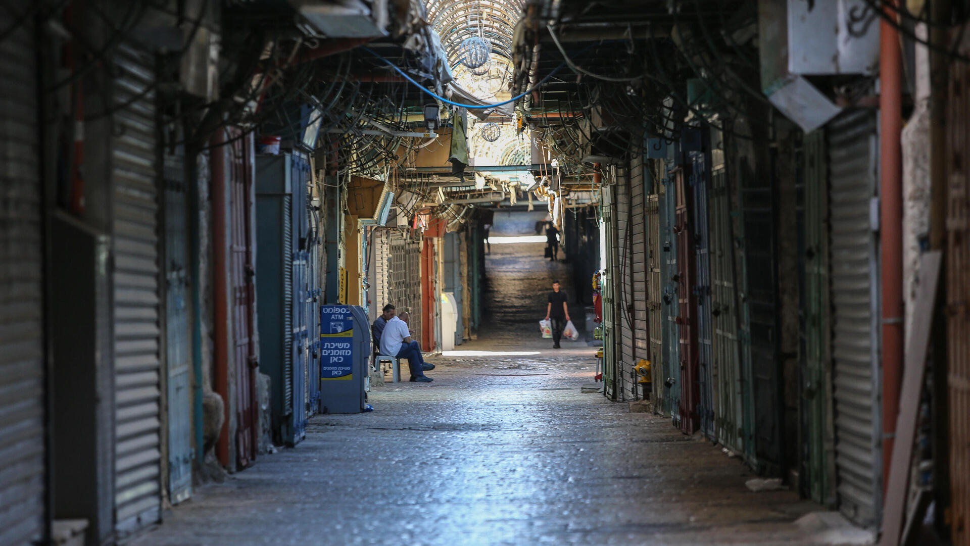 חנויות סגורות שוק מחנה יהודה ריק מלחמה עם איראן 15.6.25