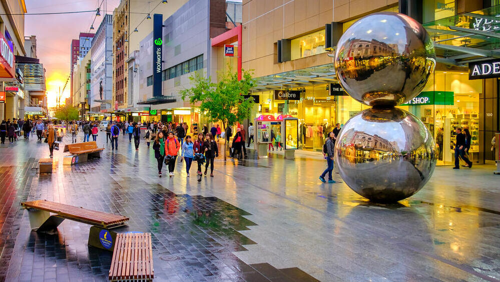 אדלייד אוסטרליה (צילום: myphotobank.com.au / Shutterstock) אדלייד אוסטרליה הערים הטובות 2025