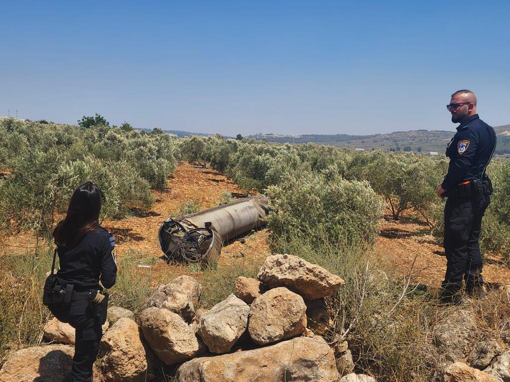 שברי יירוט ב גליל העליון 18.6.25