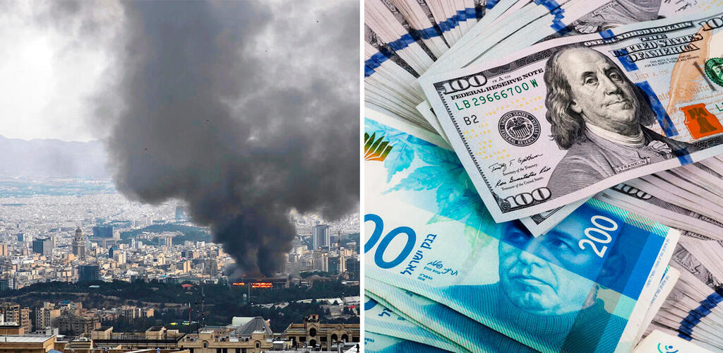 Shekel, dollar, Iran, war with Iran, foreign exchange, the foreign exchange (FOREX) market, Tehran burning
(Photo: Stringer/Getty Images, Shutterstock) שקל דולר איראן מלחמה עם איראן מט"ח שוק המט"ח ו טהרן בוערת