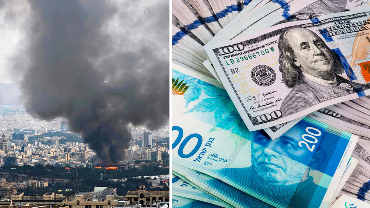 שקל דולר איראן מלחמה עם איראן מט"ח שוק המט"ח ו טהרן בוערת