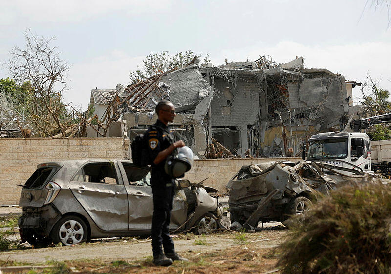 נס ציונה (צילום: REUTERS/Ammar Awad) נס ציונה 6 אחרי מטח איראני מלחמה עם איראן 22.6.25