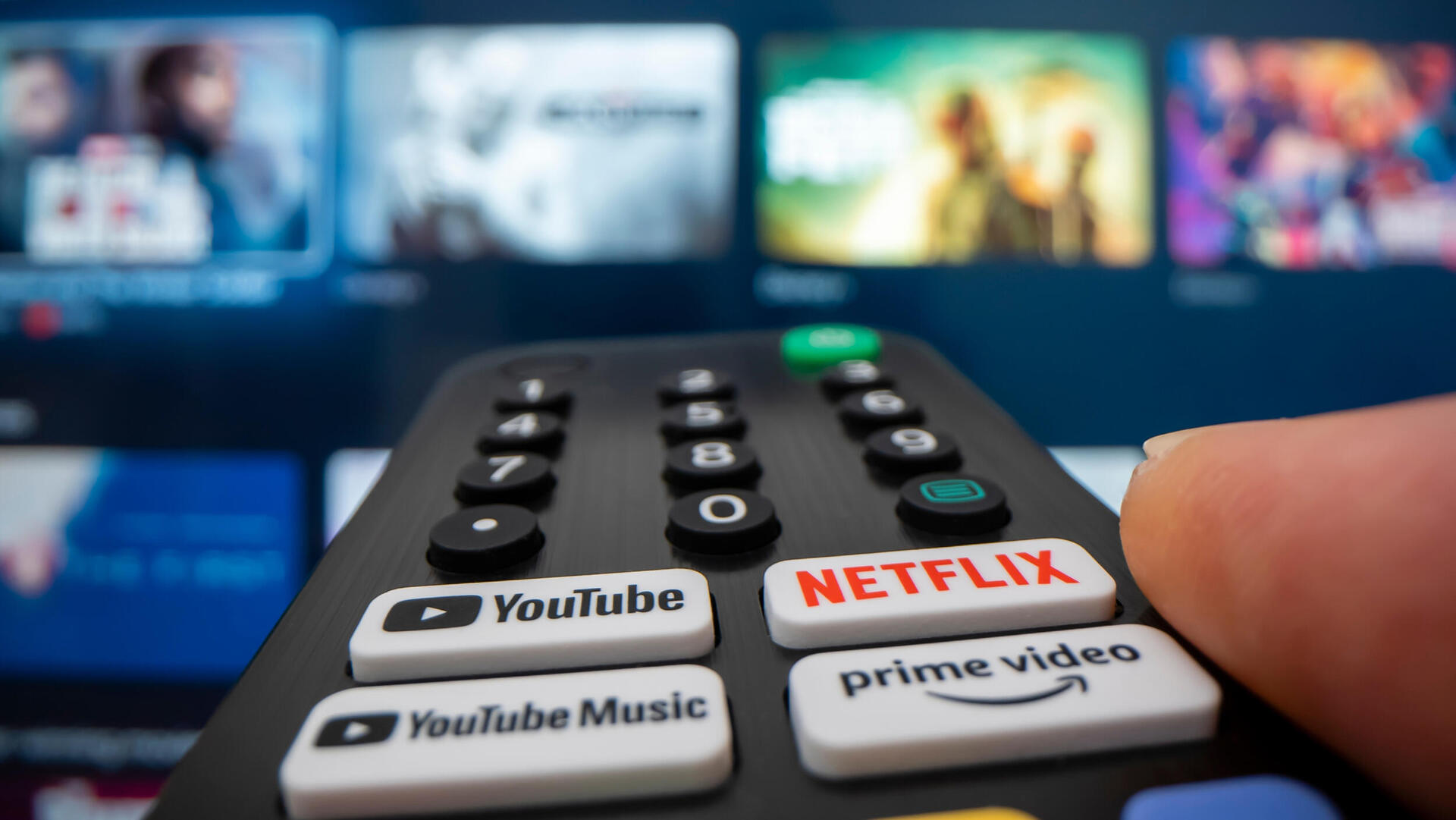 שלט טלוויזיה יוטיוב נטפליקס סטרימינג