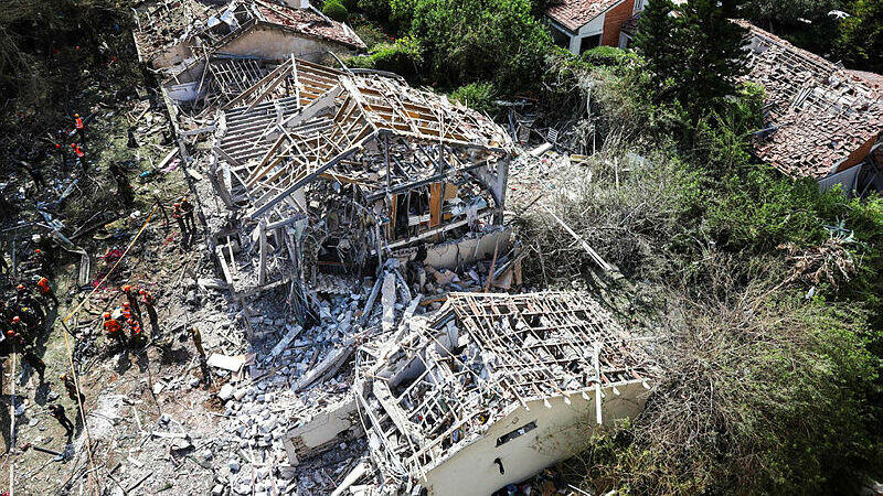 הרס ברמת אביב תל אביב אחרי מטח איראני מלחמה עם איראן 22.6.25