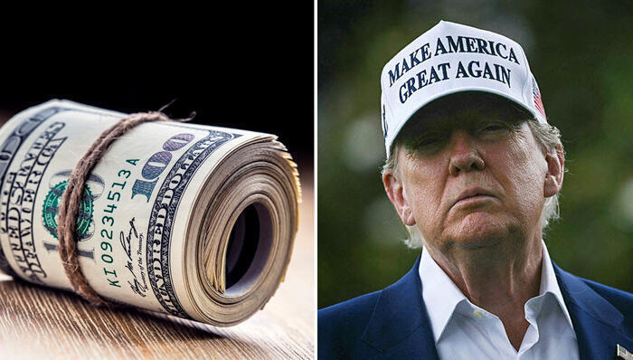דולר דולרים מט"ח מלחמת סחר מכסים נשיא ארה"ב דונלד טראמפ 
